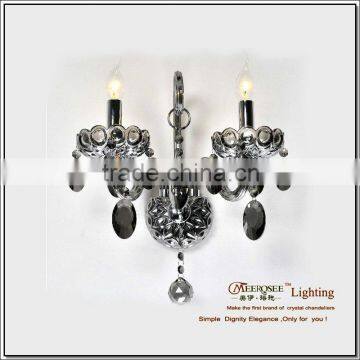 Free Shipping Smoky Gray Crystal Wall Light, Crystal Wall Sconces Light Fixgture MDS09-2B W300mm H370mm