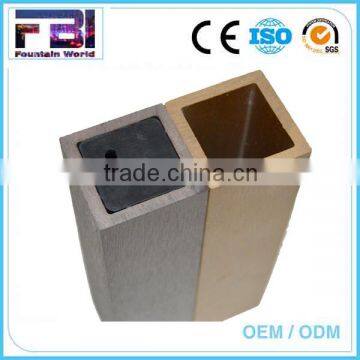 Wood Plastic Composite square tube for construction