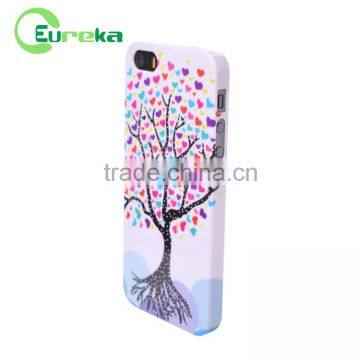 Custom hard plastic cell phone cases wholesale for IPhone 5 with water transfer printing