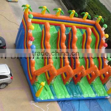 four lanes giant inflatable slide/ amusement city