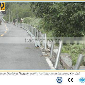 very very durable plastic safety guard rail for two waves