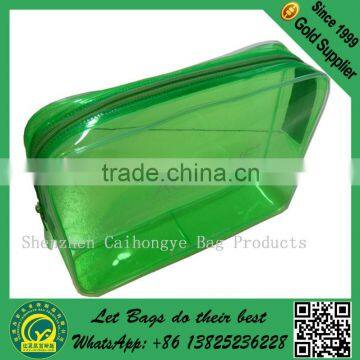 Hot sale clear pvc zipper bag with zipper,0.3 mm clear pvc zipper bag