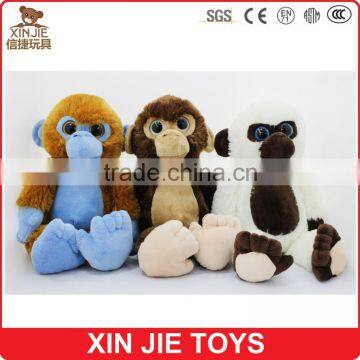 12inch sitting plush big eyes animal toy lovely good quality soft orangutan toy factory hot sale soft orangutan toy