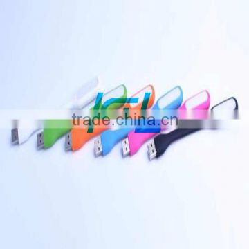 New 1.2W colorful led usb light flexible portable led lamp for Laptop and power bank