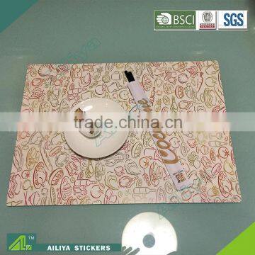 cartoon laser 3D eco-friendly OEM factory customized plastic placemats