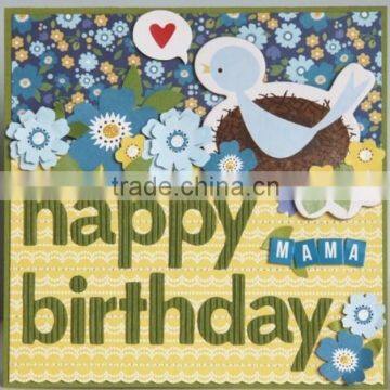 DIY product happy birthday alphabet letter sticker book for promotional gift