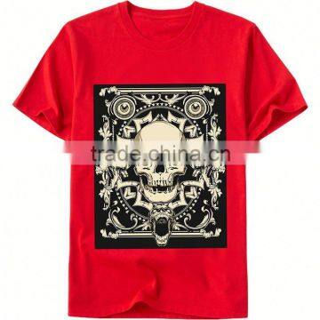 wholesale oem design animals design skeleton logo design t shirt men customized t shirt