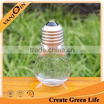 100ml Clear Recycled Lamp Bulb Bottle Glass