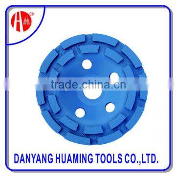 Danyang Factory high quality Double Row Cup Grinding Wheel for hard and soft building materials