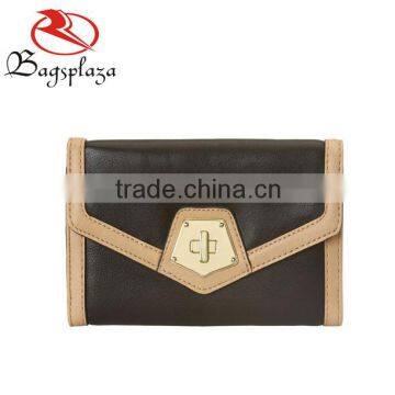 WA9049 Alibaba China hot sale contrast color custom long credit card wallet