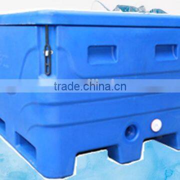 rotomolded plastic fish bin,made of lldpe