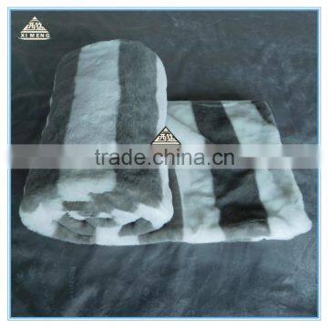soft and warm rabbit fur blanket