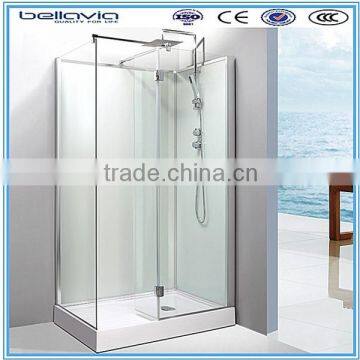 European mordern design style hinge glass shower room