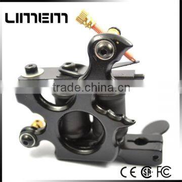 Hot sale shader 10 coils black iron tattoo machine good quality