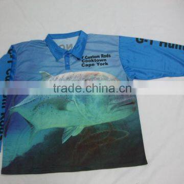 sublimated customized fishing shirt