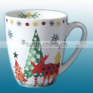 Design novelty decorated ceramic snowman mug