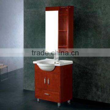 PVC wrapped door bathroom cabinet/vanity