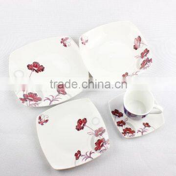 Bone China Dining Ware, 20pcs Super White Dinner Set photo-5