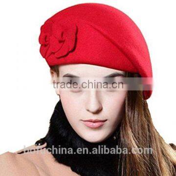 100% Wool Womens Cloche Wool Felt Hat