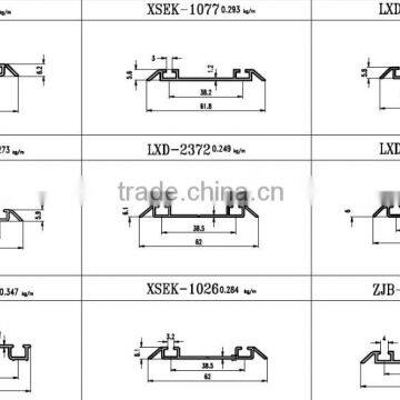 Extruded Aluminium Profiles Sliding Door Profile Lower Track C-739 photo-6