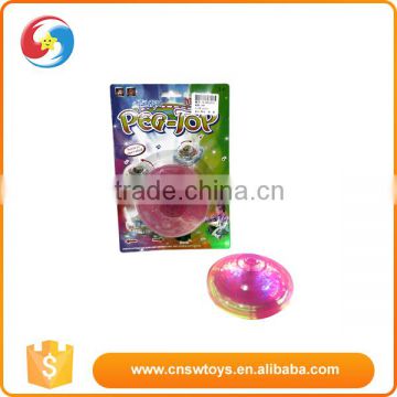 China toy electric plastic spinning top with light and music for children