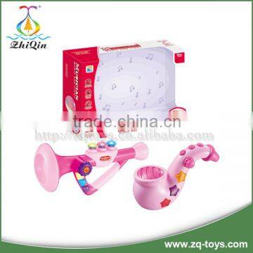 Best Selling Plastic Musical Instrument Kids Toy Trumpet and Saxophone