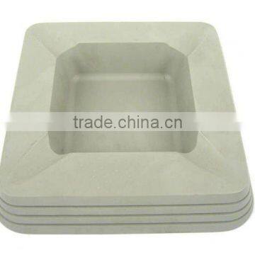 High quality square metal alloy ashtray, customized design and color accept