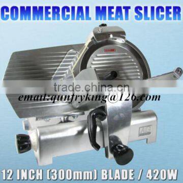 SEMI-AUTOMATIC COMMERCIAL frozen meat slicer machine 30CM BLADE THICKNESS ADJUSTMENT 0 - 15mm