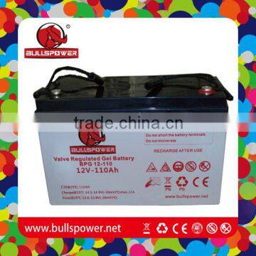 Solar system sealed lead acid 12v 110ah gel battery