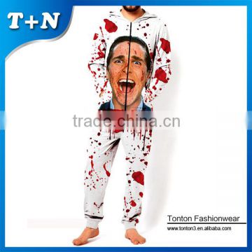 sublimation tracksuit slim fit adult fleece jumpsuits