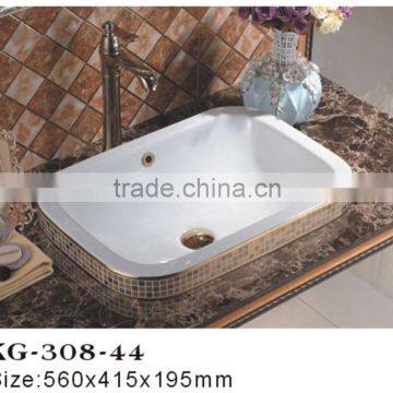 China  hot sale one piece beautiful ceramic wash basin                        
                                                                                Supplier's Choice