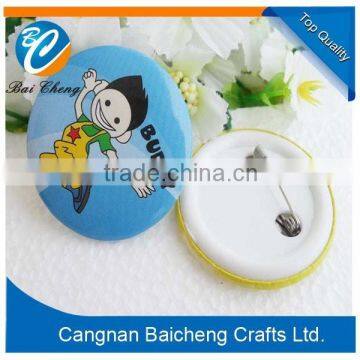 Cool Design China BAICHENG Unique Made Plastic Safety Pin Button Badges for Fun as the Kids' Clothes Charming Player for You photo-2