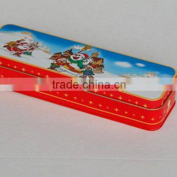 beautiful Stationery Rectangular tin pencil case&Nice-can hot sale tin pencil case