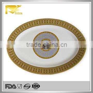 Restaurant hotel cheap custom french ceramic plates