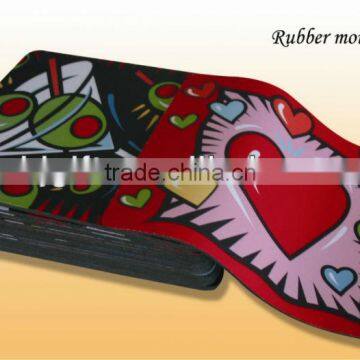 Hot sale Jersey Cloth Mouse Pad With Rubber