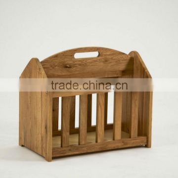 Solid Oak Magazine Rack