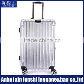 Aluminum Frame Pure PC Spinner Luggage With Luggage Spare parts hook backside