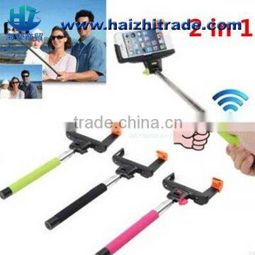 Christmas gift hot sale Z07-5 selfie stick wireless monopod for smart phone/legoo mobile phone monopod