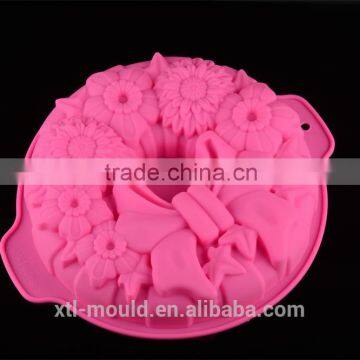 High quality food grade bundform silicone cake baking pan