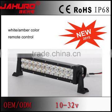 color changing 72w led emergency light bar amber/white led light bar waterproof for 4x4 offroad