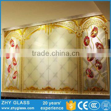 Stained Glass Partition Decoration Double Wall Glass Art