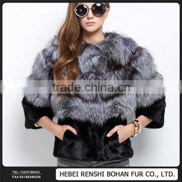 China Low Price Silver Fox Piga Whole Mink Coat The Entire Skin