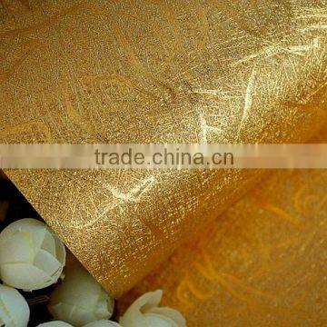 Classical Gold Foil Wallpaper Entertainment Ktv Hotel Lobby Ceiling Wallpaper Vinyl Wallpaper