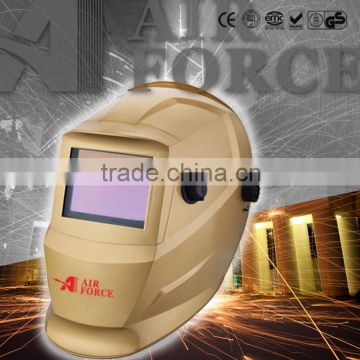 AF L550S-5 hot selling Solar powered gold safety welding helmet