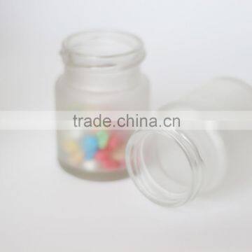 70ml empty glass bird nests jar with tin lid