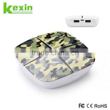 Portable 2 USB External Battery Charger Mobile Power Bank 5000mah for Wholesale