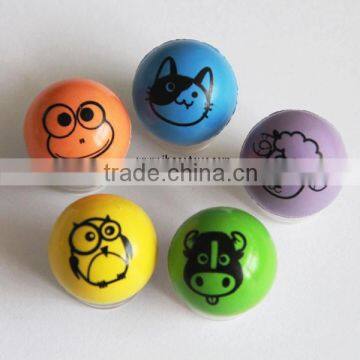 Animal bouncy ball, printed bouncy ball for child