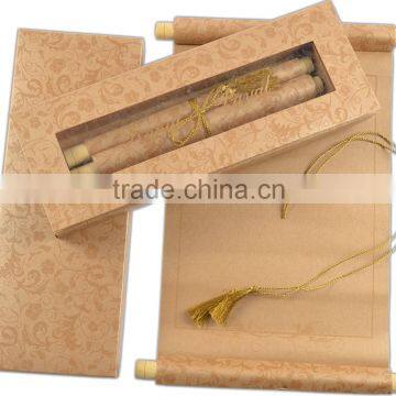 scroll wedding invitations party supplies birthday anniversary invitation scrolls customized wedding cards scroll box invitation