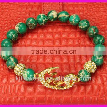 Hot! KJL-BR0825 Fashion Amazing Regalite bead stretch bracelet, Jewelry Muslim Allah Bracelet