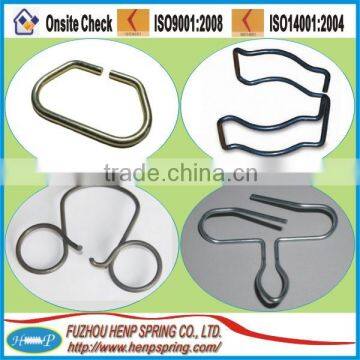 OEM nickel and zinc flat metal spring clip